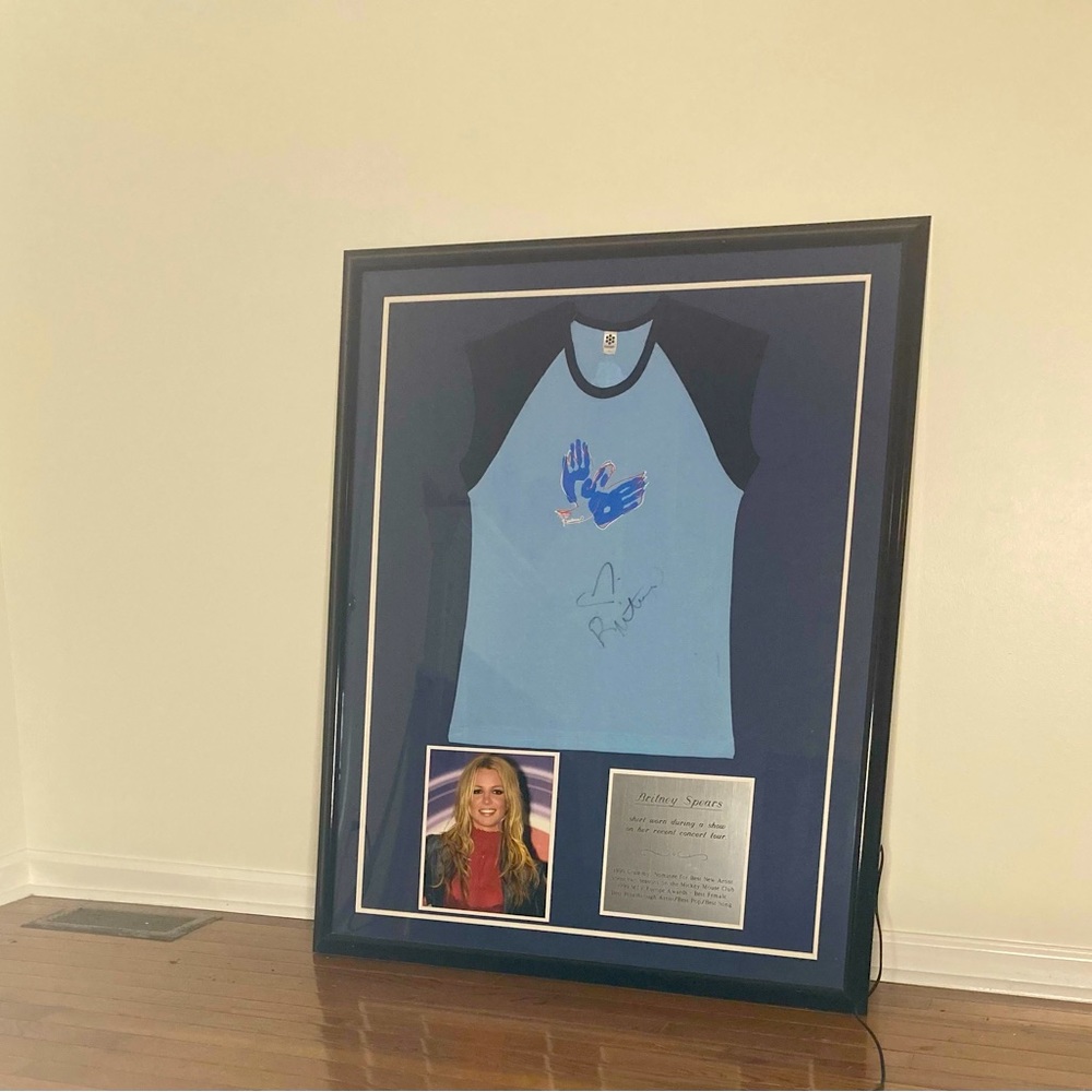 911 Framed & Autographed Britney Spears